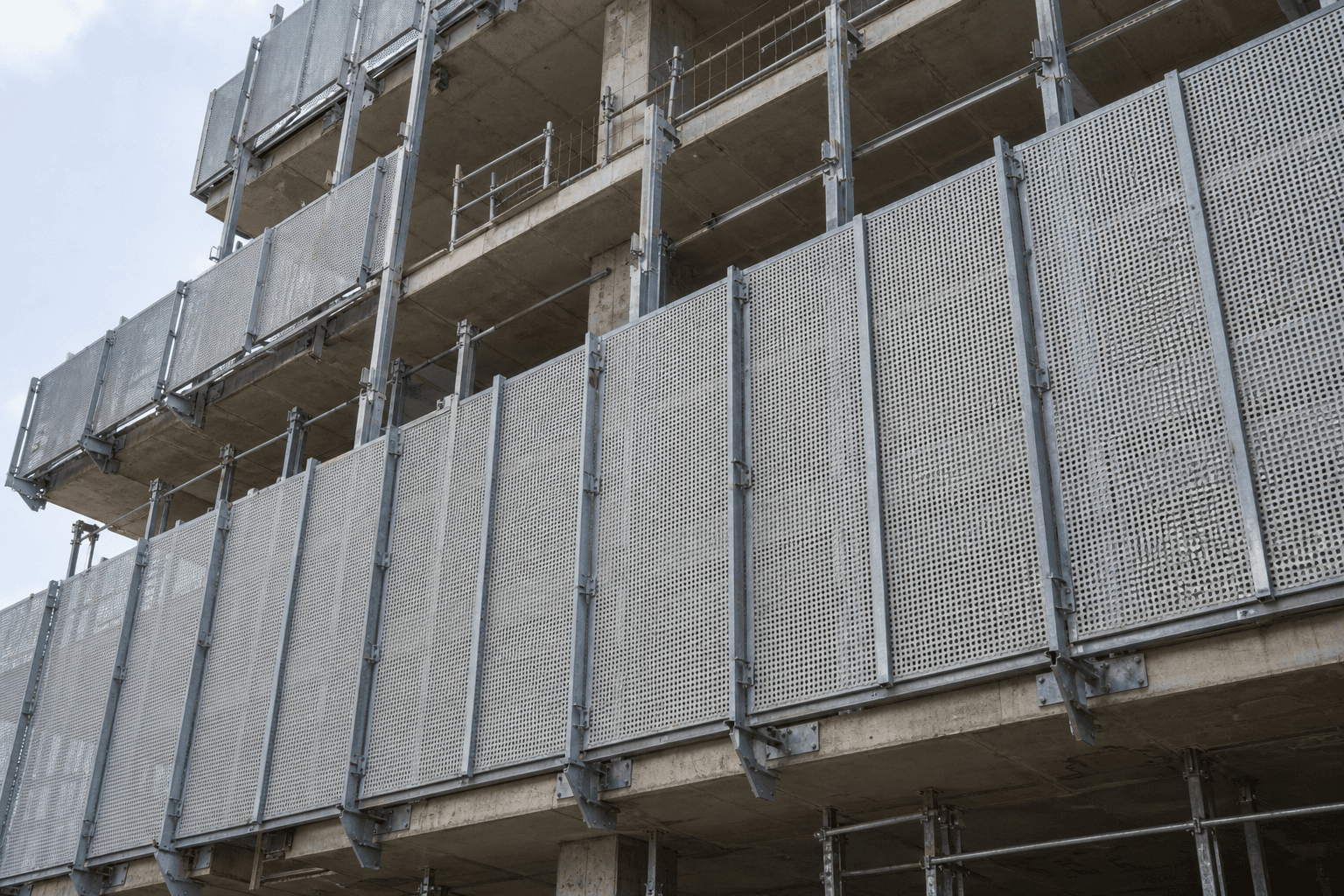 Perforated Climbing-Scaffold Safety Screen product view