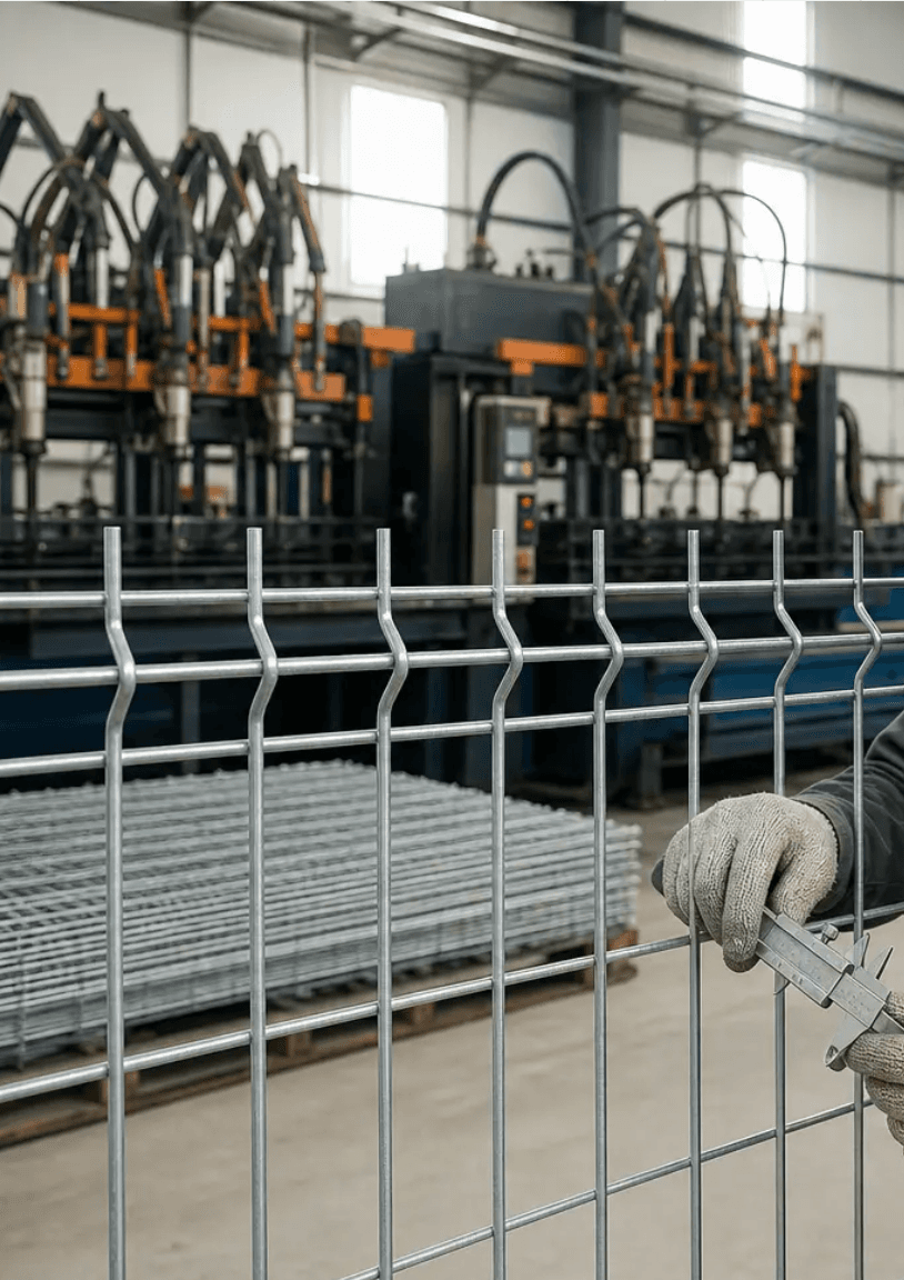 Wire mesh manufacturing environment